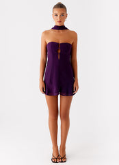 Avenue Mini Dress - Plum