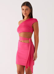 Amara Mini Dress - Hot Pink