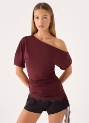 Bad Hobby Top - Maroon