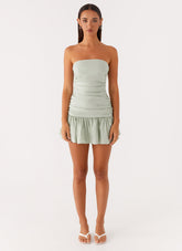 Carmel Mini Dress - Sage