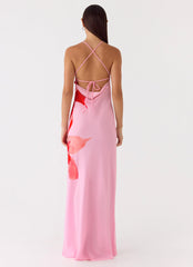 Jasmyn Cowl Maxi Dress - Pink Petal