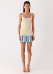 Lion Heart Knit Mini Dress - Ivory