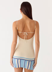Lion Heart Knit Mini Dress - Ivory