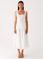 Quinn Midi Dress - White