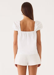 Quinton Top - White