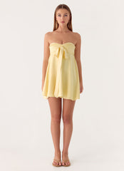 Riven Mini Dress - Yellow