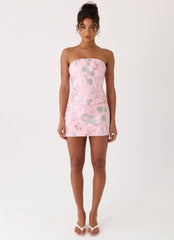 Solaire Low Rise Mini Skirt - Pink