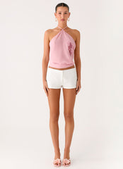 Sweet Skies Halter Top - Pink
