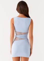 Echo Mini Dress - Blue