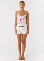 Garrix Bead Cami Top - Ivory Reef