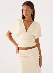 Lorelei Top - Soft Butter Yellow