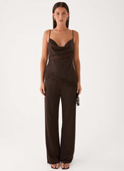 Melisana Cowl Top - Chocolate