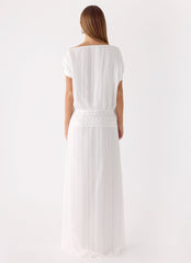 Rexi One Shoulder Maxi Dress - White
