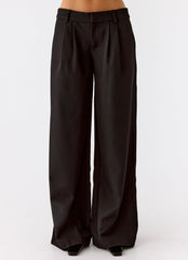 Samuel Low Rise Suiting Pants - Black