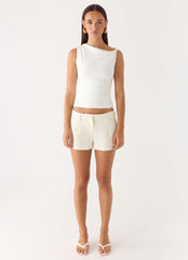 Short Notice Top - White